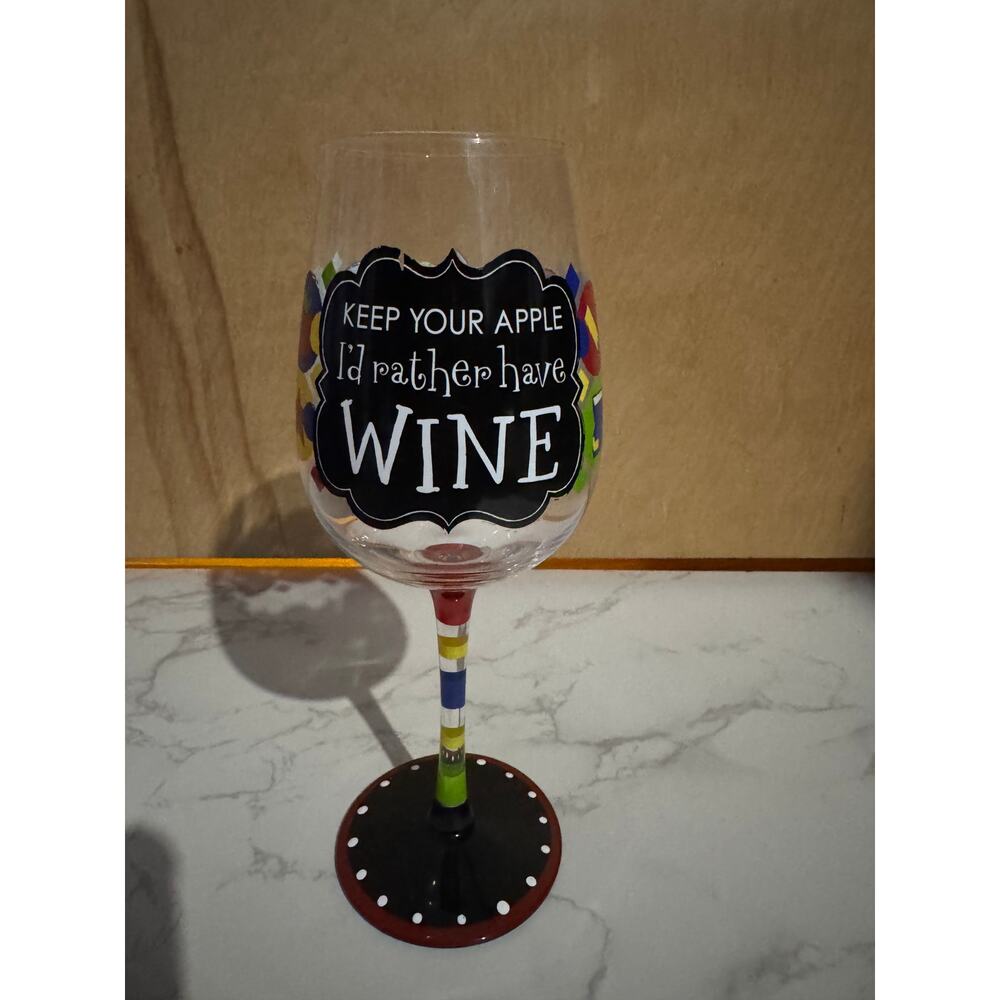 Funny Wine Glass Teacher Gift